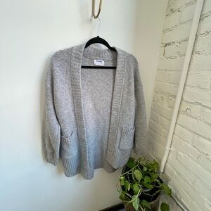 Chunky Knit Open Layering Thick Cardigan